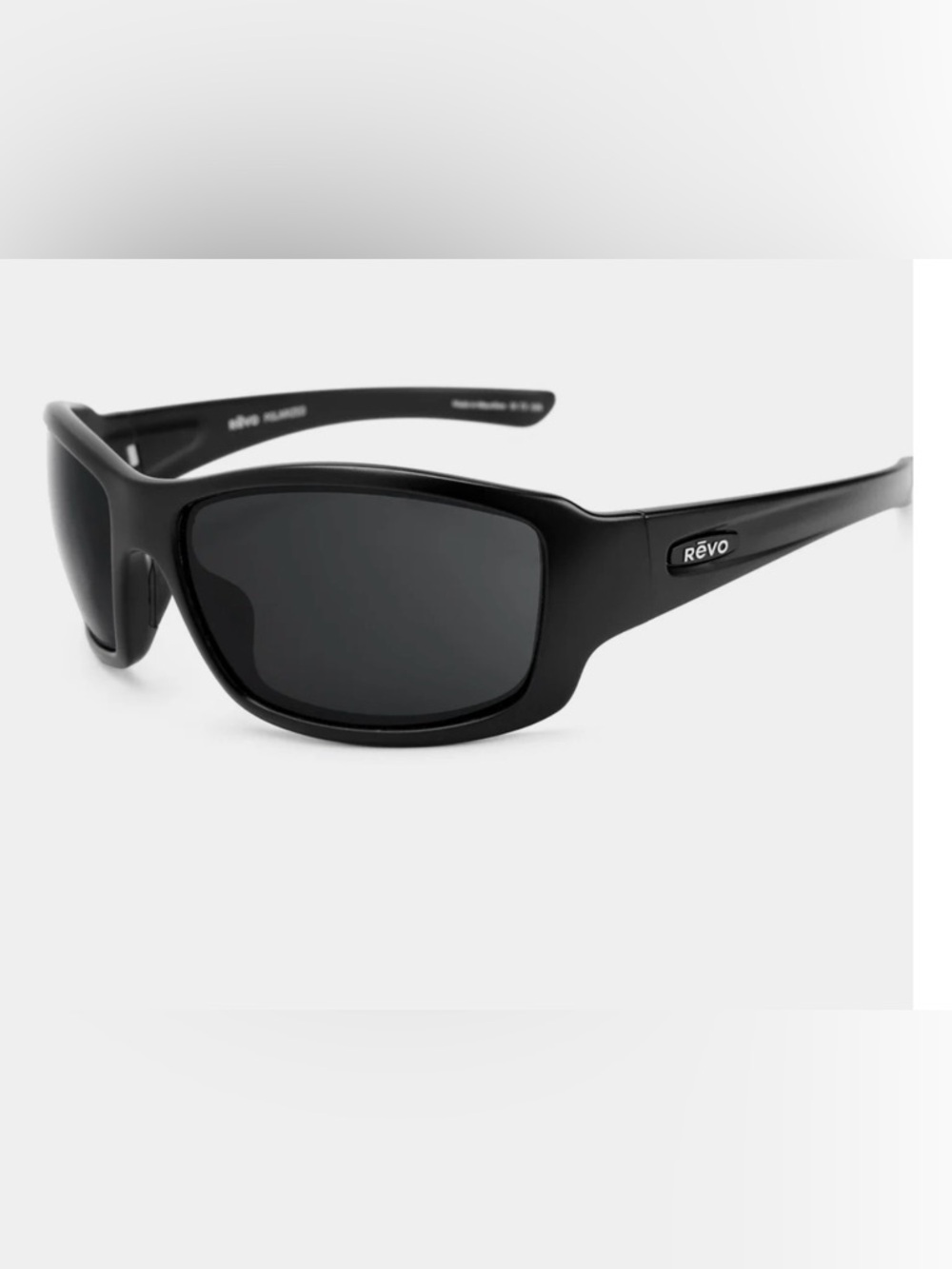 Revo Matte Black Sport Sunglasses with Dark Lenses